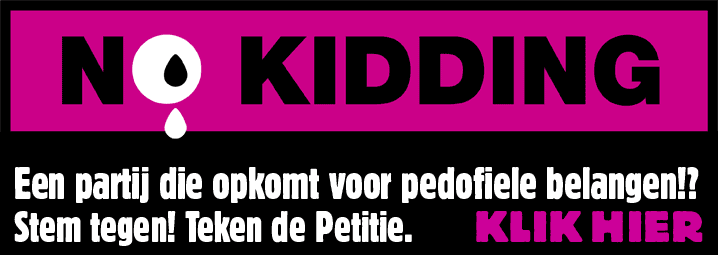 Teken de petitie van No Kidding (netwerk tegen kindermishandeling)